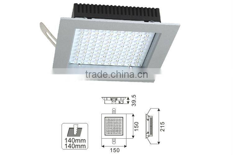 2014 Ningbo High Quality 8W ABS with 5mm Straw LED Square Led downlight