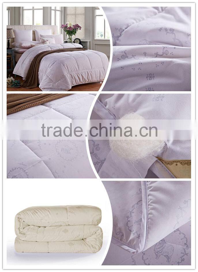 Anhui Home Textile Manufacturer OEM Patchwork Bed Sheet Wool Cashmere Quilt
