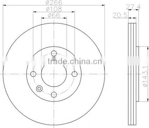 auto mobile floating brake disc rotor