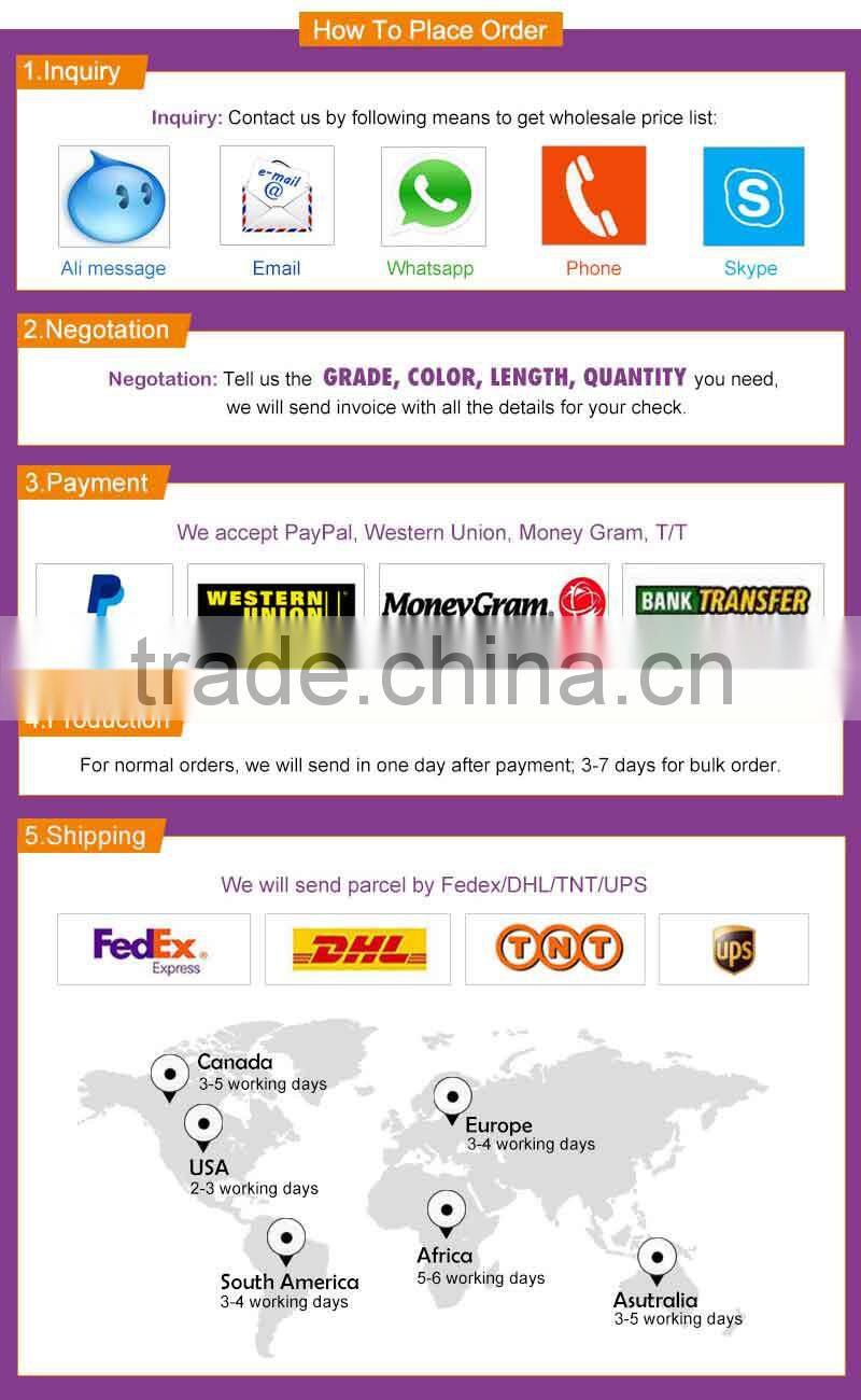 Factory Directly Selling 100% Peruvian Remy Hair Peruvian Deep Wave