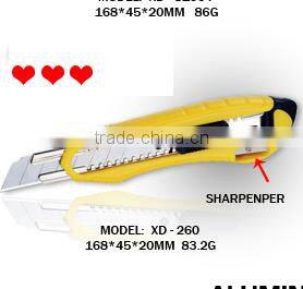 tool cutter 18mm Snap Off Blade Aluminium Alloy screw lock Utility Cutter Knife