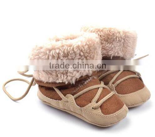 Organic Plush Winter Baby Shoes ,Plush Soft Newborn Baby Shoes, Cheap Soft Baby Shoes