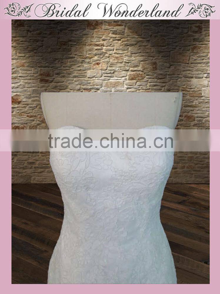 Feminine appliqued lace bridesmaid dress young