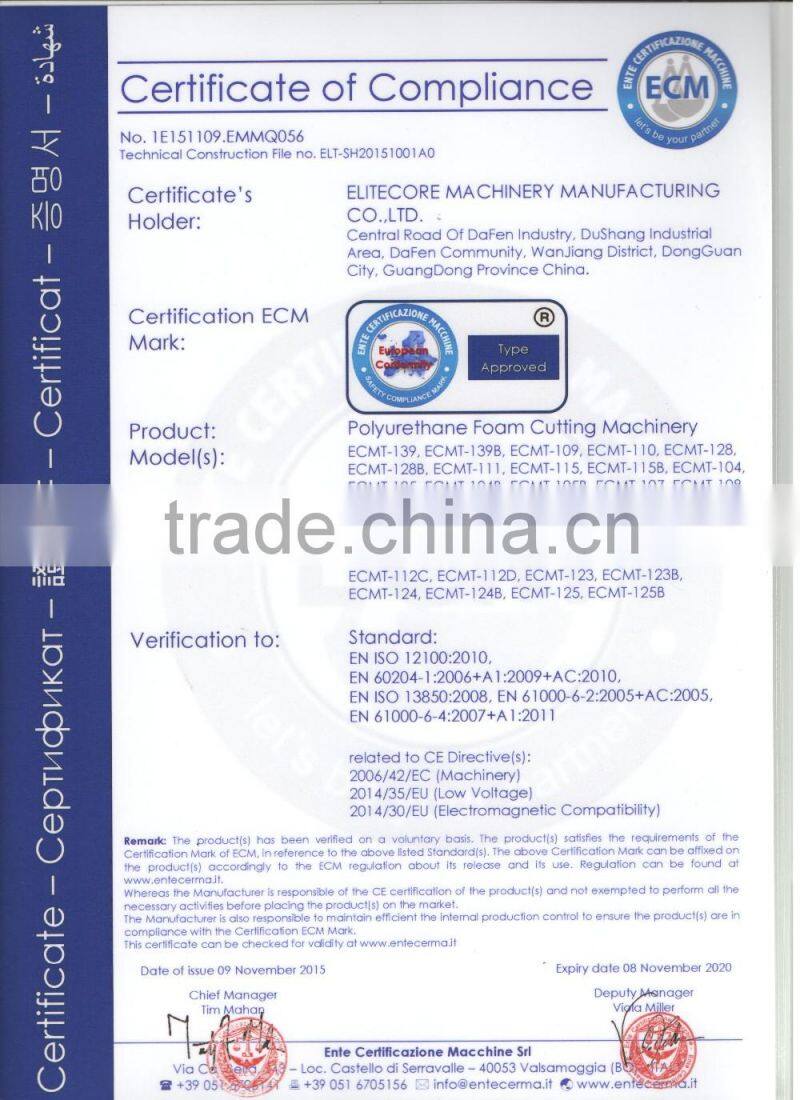 Contour CNC Sponge Foam cutting Machine