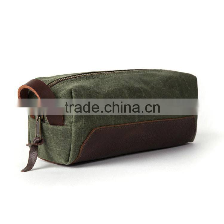 Custom Waxed Canvas Dopp Kits