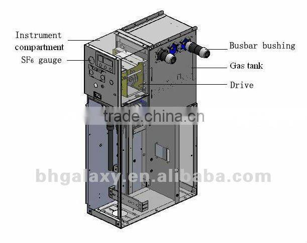 11kV 630A SF6 Insulated Metal-enclosed Compact Switchgear