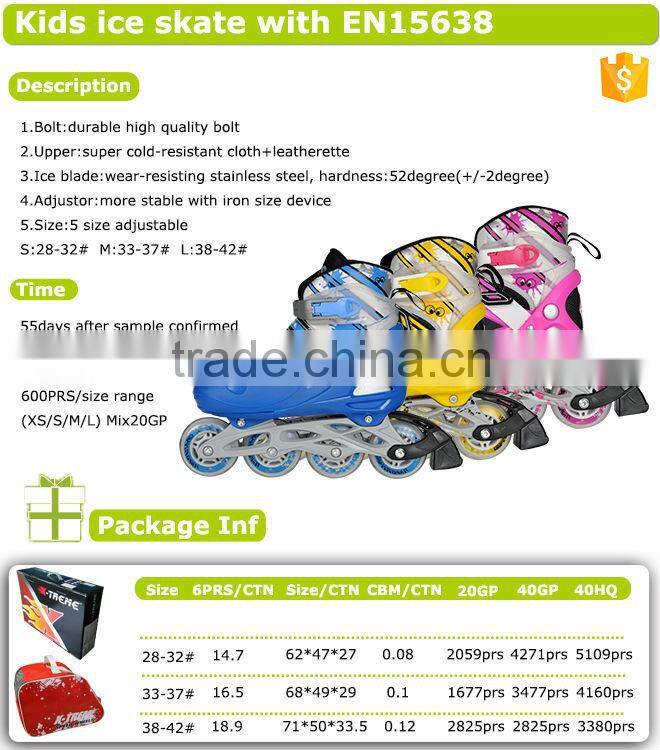 kids cheap pink blue bearing roller skates roller with ce certificate