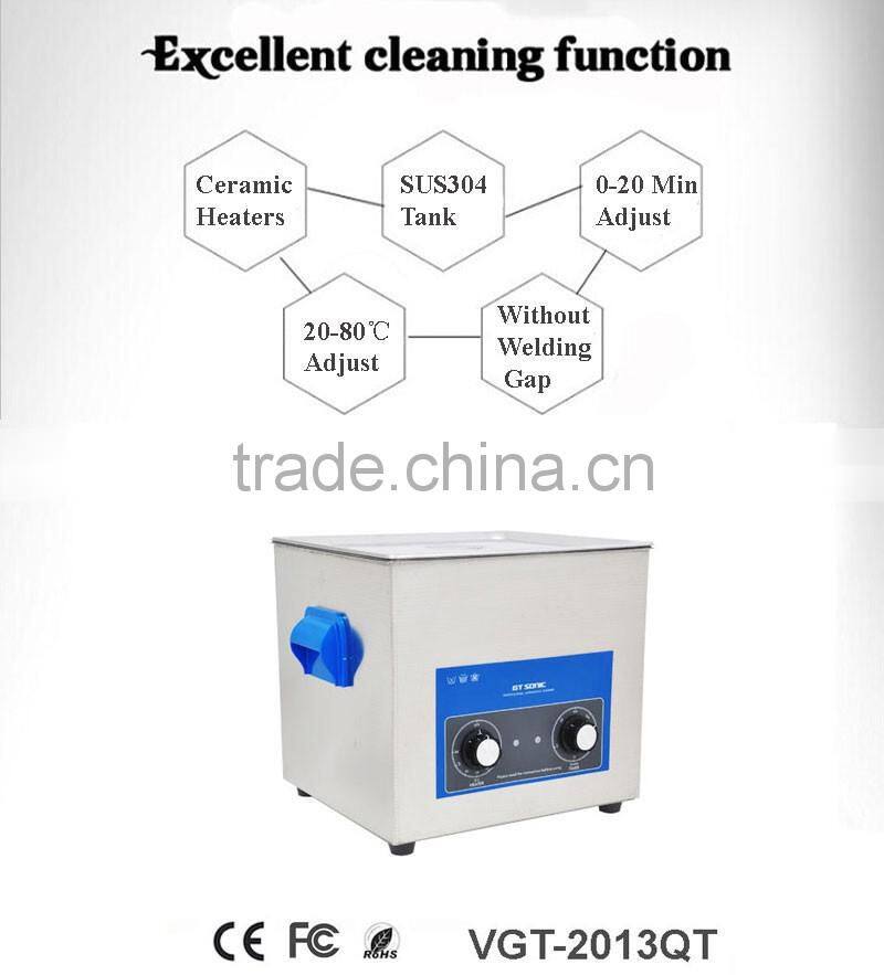 13L Mechanical timer and heater industrial Ultrasonic Cleaner price VGT-2013QT