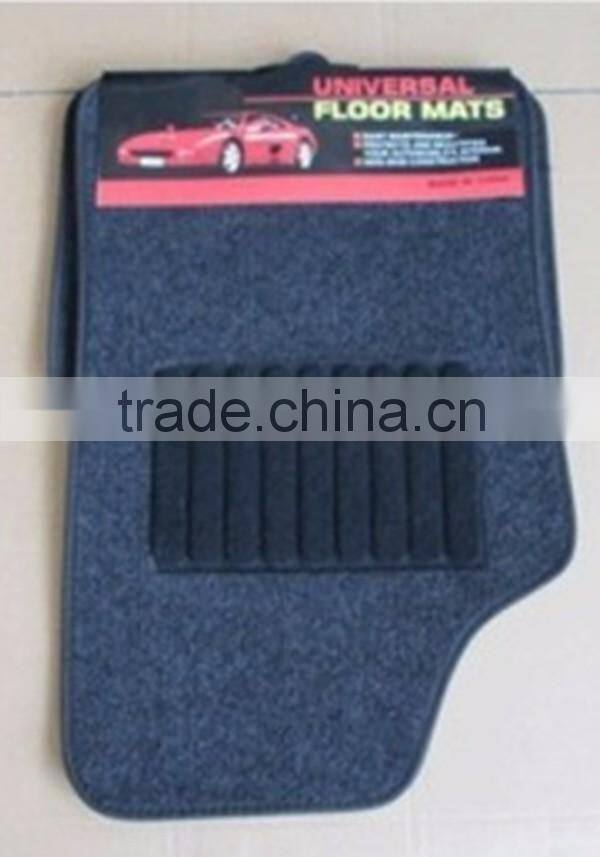 Samples Welcome Promotion Universal Non Skid Black Fur Carpet Car Floor Mat for Direct Sale
