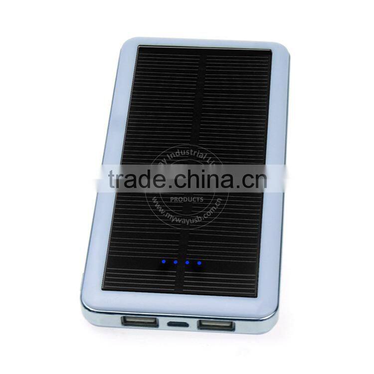 Hot selling fashion design waterproof solar power bank ,portable solar charger,waterproof portable solar charger power bank