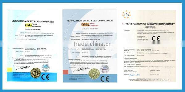 Continual work for fabric sublimation heat press machine