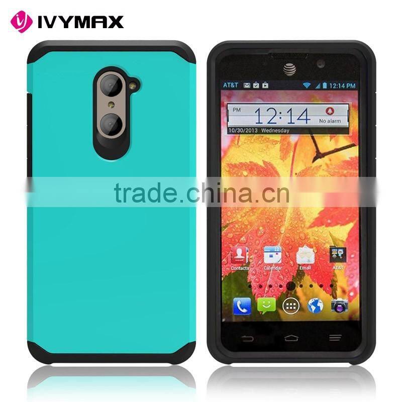 Heavy duty dual layer hybrid mobile phone case accessories for ZTE z988