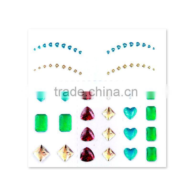 jewelry pretty woman fashion fake diamond indian Red bindi sticker