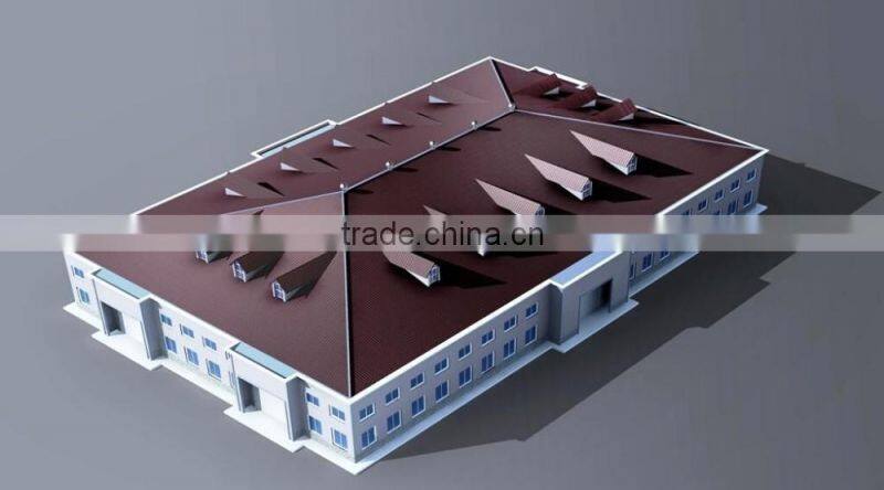 Structural steel frame warehouse construction