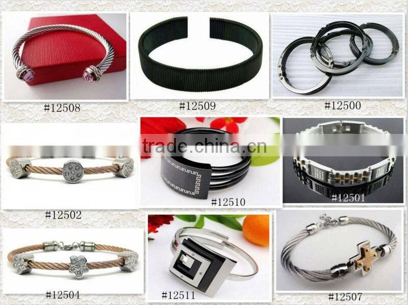 Wholesale alibaba personalized mens leather bracelets#6464