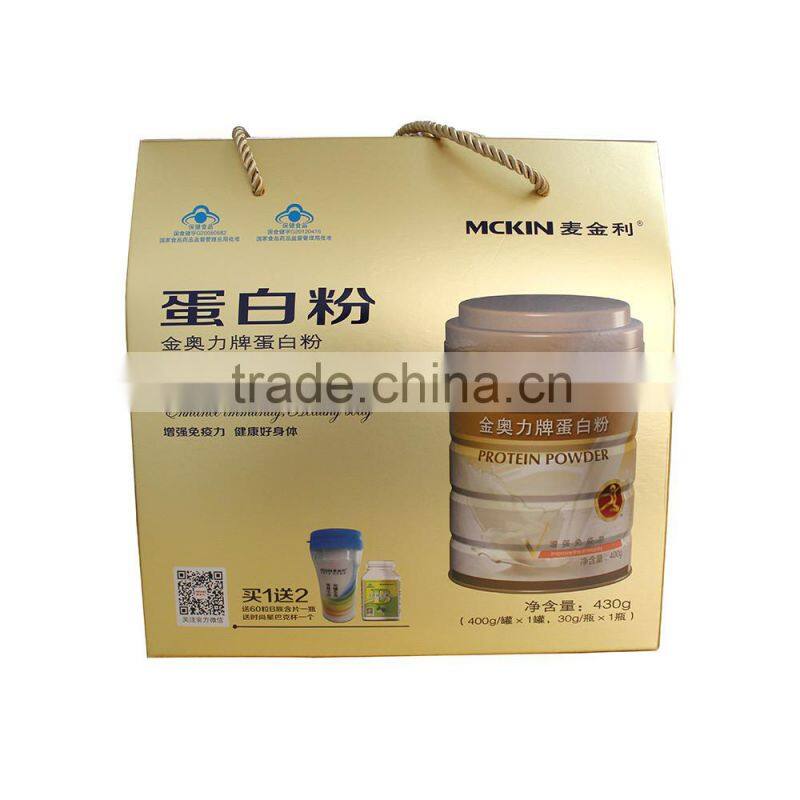 Hot new elegant cardboard gift box carry handle