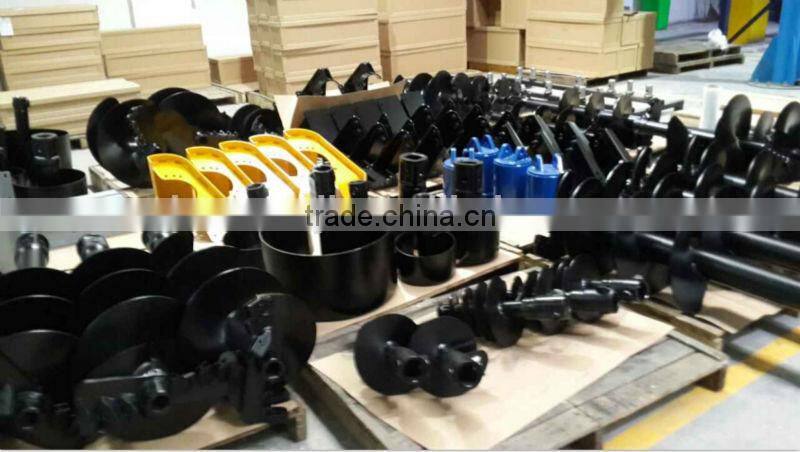 Excavator auger drilling, earth drill, earth auger