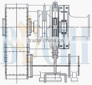Marine Deck Combined Windlass Boat Hydraulic Windlass