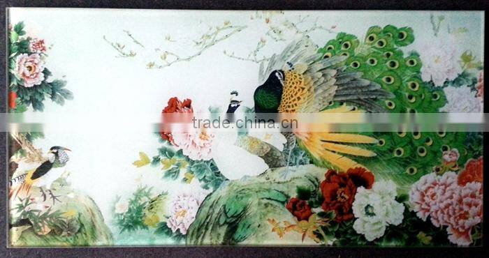 Colorful facade glass and window glass of insulated glass, ceramic digital printing glass