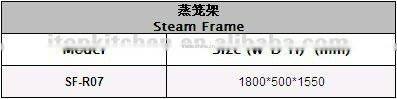 Steam kitchen frame