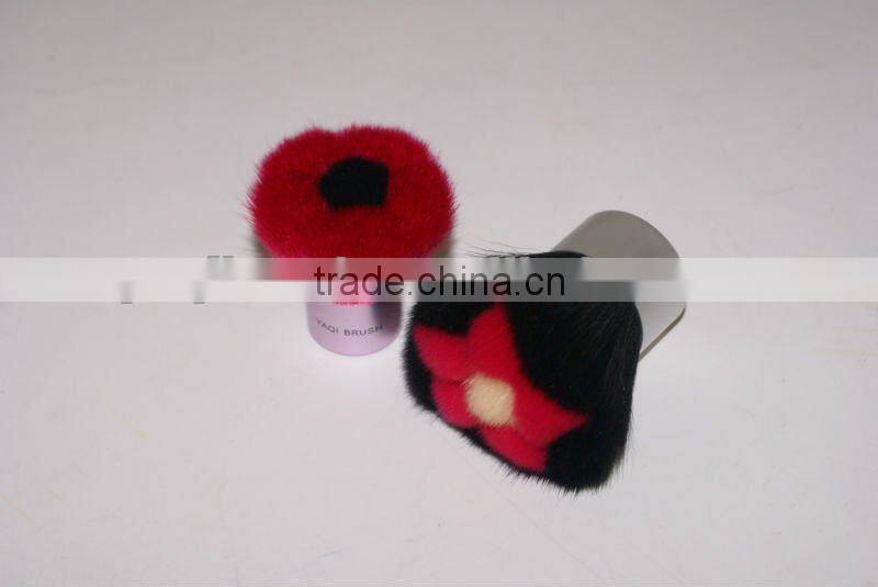 kabuki brush;synthetic hair kabuki brush;flower shape kabuki brush