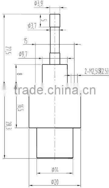 24V Solenoid (TAU-2040T) with stroke 7mm