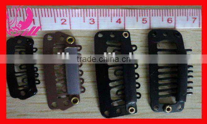 Black clips hair extension clip hair extension snap clips