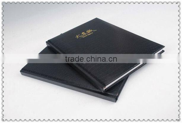 personalized black hardcover notebook