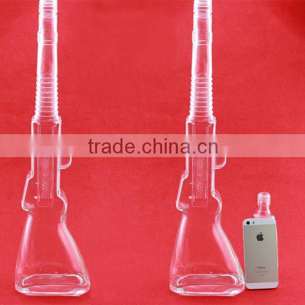 Wholesale crystal skull wine bottle whiskey glass bottle shaped glass bottles