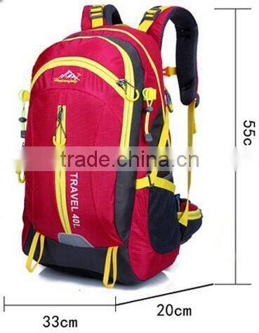 Top quality 40L OEM customzied mountain Cycling bag daily backpack Camping backbag outdoor Sport hiking travelling Backpack