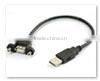 USB B Female Panel Mount Cable to 5 Pin Mini USB Cable