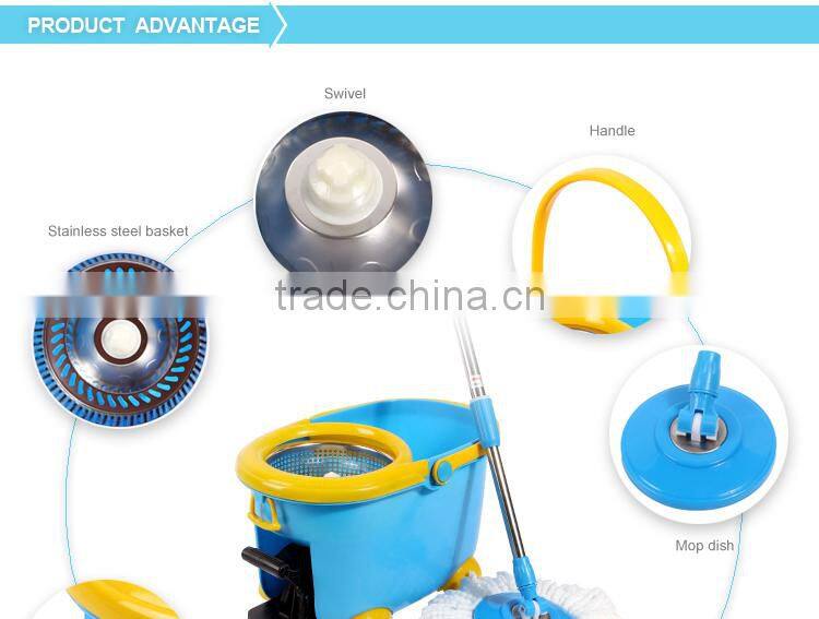 Aluminum mop handle floor mop easy mop plastic mop and broom holder