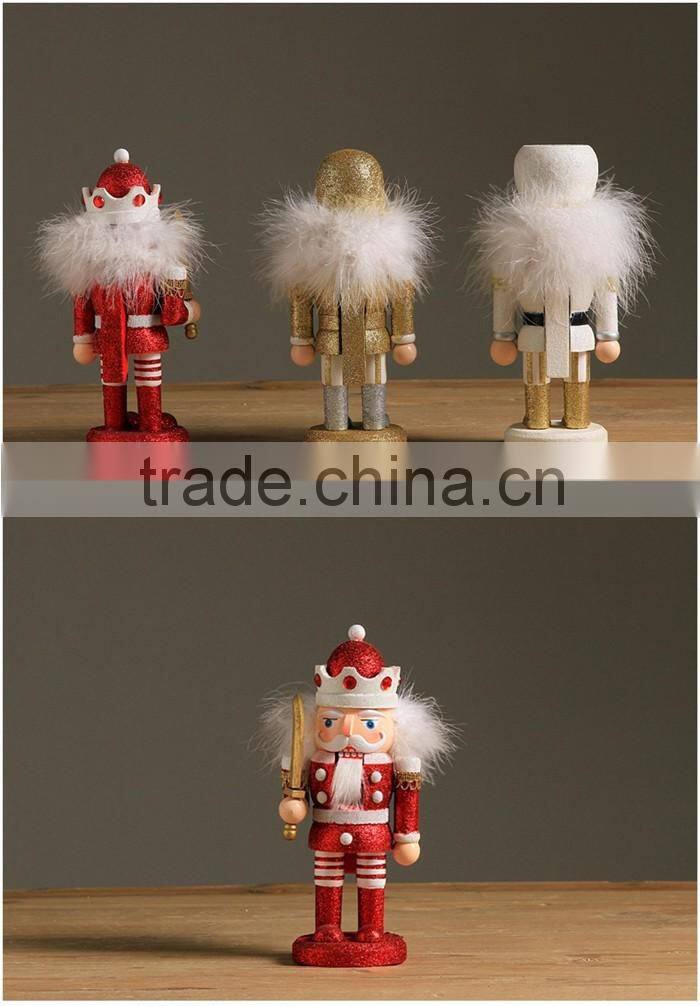Handmade colorful troll christmas nutcracker