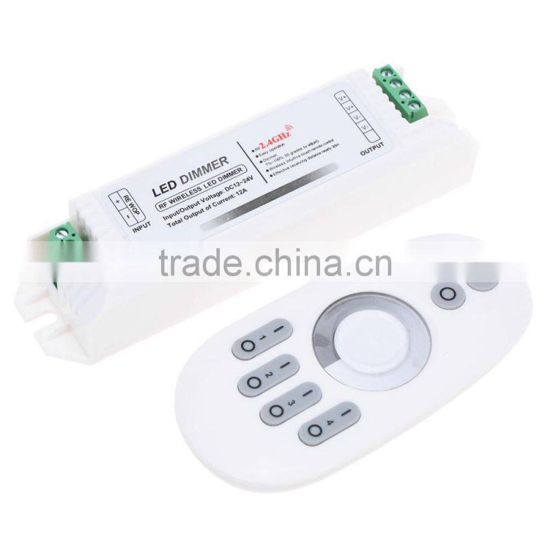 DC12-24V 2.4G 2 Channel RF Dimmer for Single Color LED Strip Light