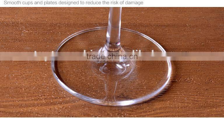 Wholesale clear fancy giant glassware manufacturer short bottomwine glass drinking glass for party