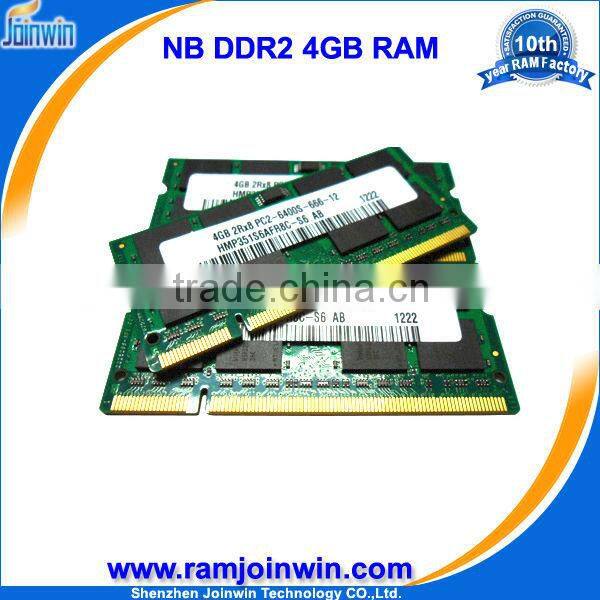 ETT chips 4gb pc2-6400 ddr2 sodimm ram memory module