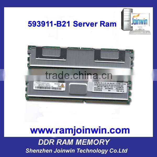 593911-B21 full compatible REG ECC (2x2GB)ddr3 4gb 1333