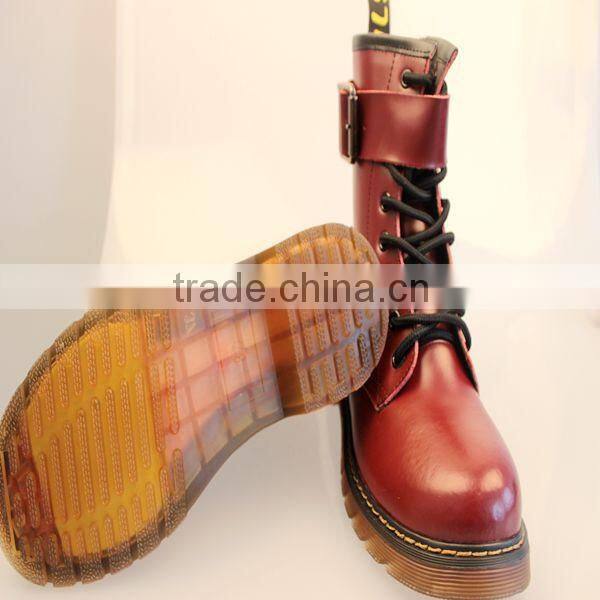 Cheap price fashion stylish martin boots high quality military leather boots