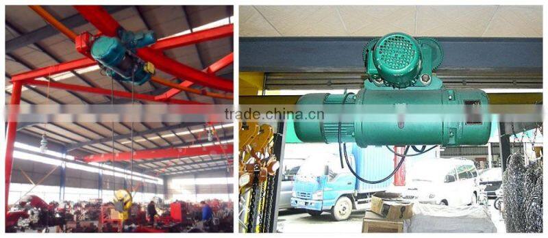 Monorail hoist crane 3t electric wire rope lift motor hoist