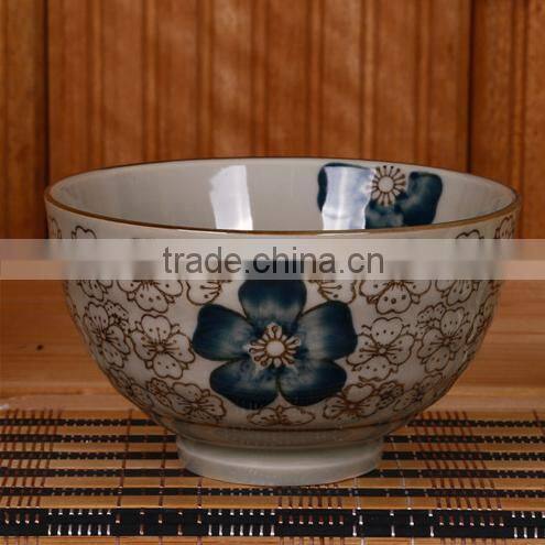 Painting Double Japanese Bowl Ceramic