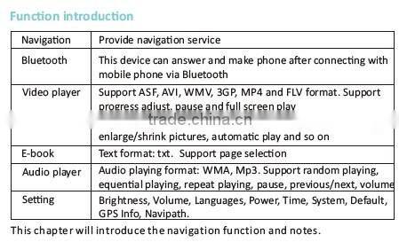 4.3 inch GPS & navigation rear view mirror monitor with car backup camera and auto brightness adjustment
