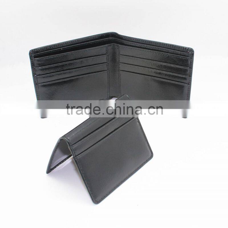 Factory Direct Sale rfid blocking leather wallet