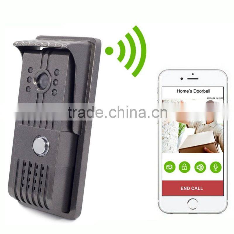720P Megapixel HD Camera H.264 Wifi Smart Video Doorbell 120 Degrees Rotational 5 IR LEDs Night Vision Waterproof Door Chime