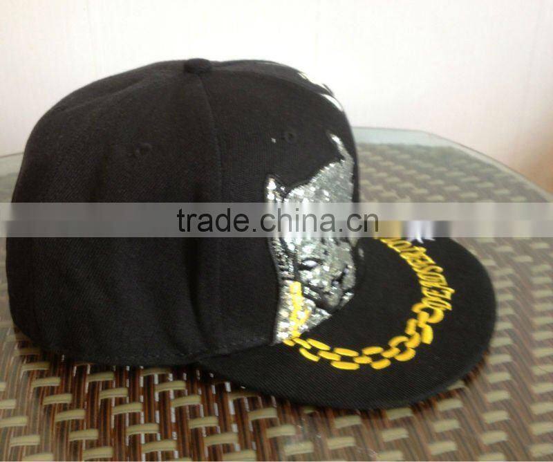 100% Acrylic Snapback Cap with Custom 3D Embroidery