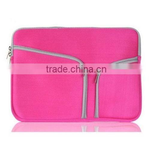 Pink Zipper Sleeve Bag Case Cover Pocket for All Laptop 13" Macbook / Pro / Air