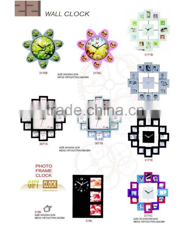 Modern Wall Clocks With Photo Frame Wedding Bedroom Decorating