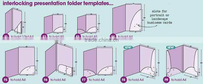 top quality paper conference folder printing
