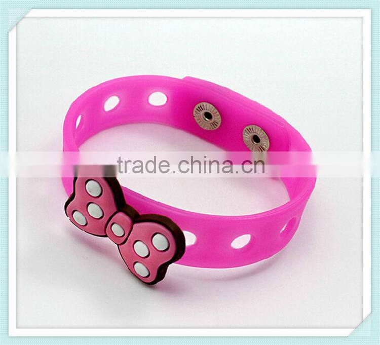 adjustable silicone rubber bracelet