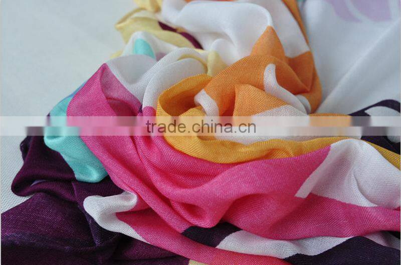 Factory Plain Multicolor Modal Cashmere Scarfs