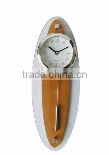 Cason Wooden Pendulum Wall Clock